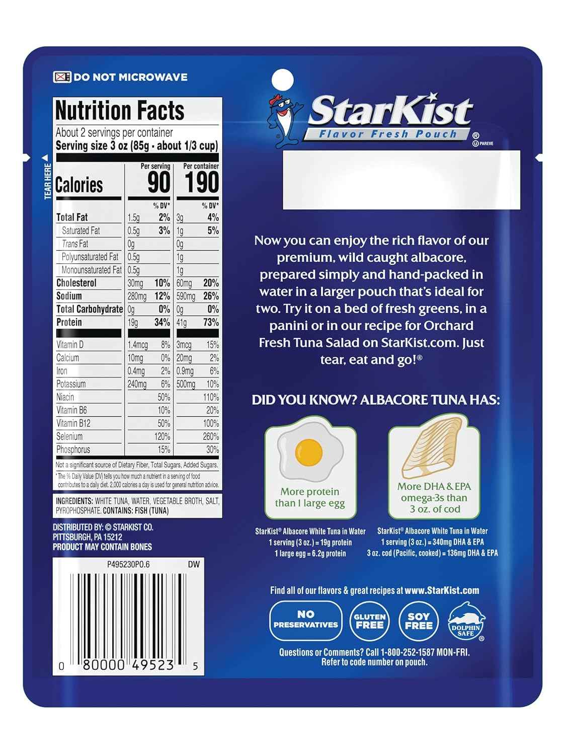 StarKist Tuna Pouch – Office Desk Drawer Lunch for Busy Weekday Productivity