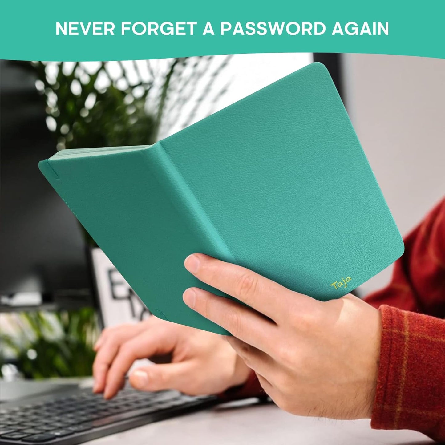 Taja_Password_Keeper_Book_with_Alphabetical_Tabs，Small_Password_Books_for_Seniors,_Password_Notebook_for_Internet_Website_Address_Log_in_Detail