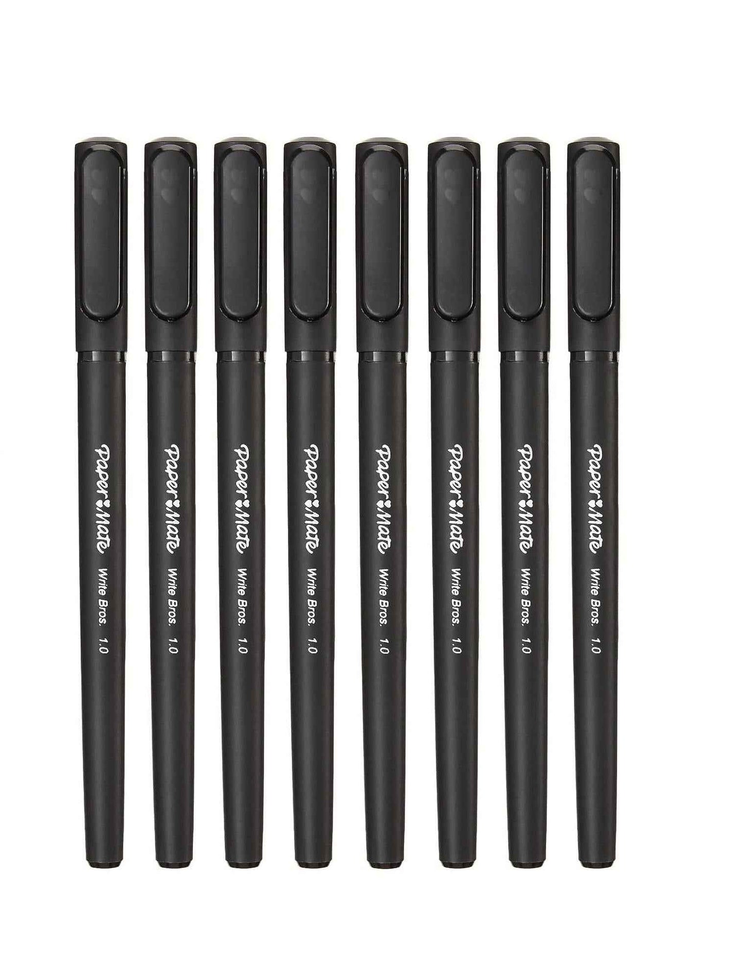 Paper Mate Write Bros Stick Pen – Thoughtful Stocking Stuffer and Holiday Gift for Writers, Medium Point Black 8 Pack