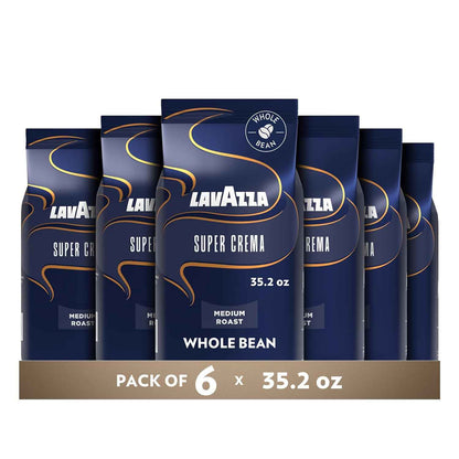 Lavazza Super Crema Whole Bean Coffee – Premium European Espresso Experience for the Connoisseur
