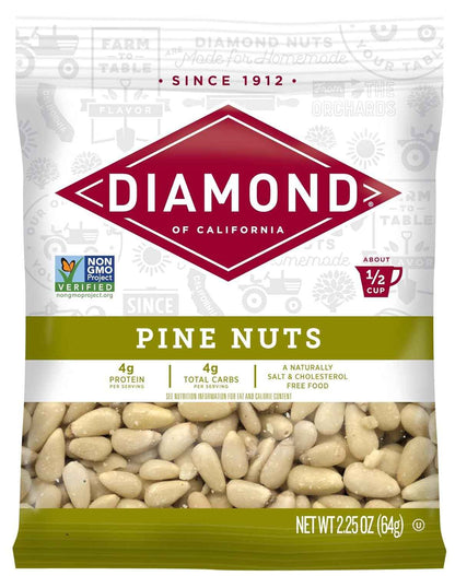 Diamond of California Shelled Pine Nuts – Streamlined Pantry Essential for Intentional Home Kitchens, 2.25 oz