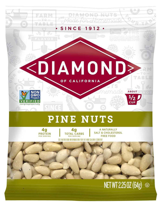 Diamond of California Shelled Pine Nuts – Streamlined Pantry Essential for Intentional Home Kitchens, 2.25 oz