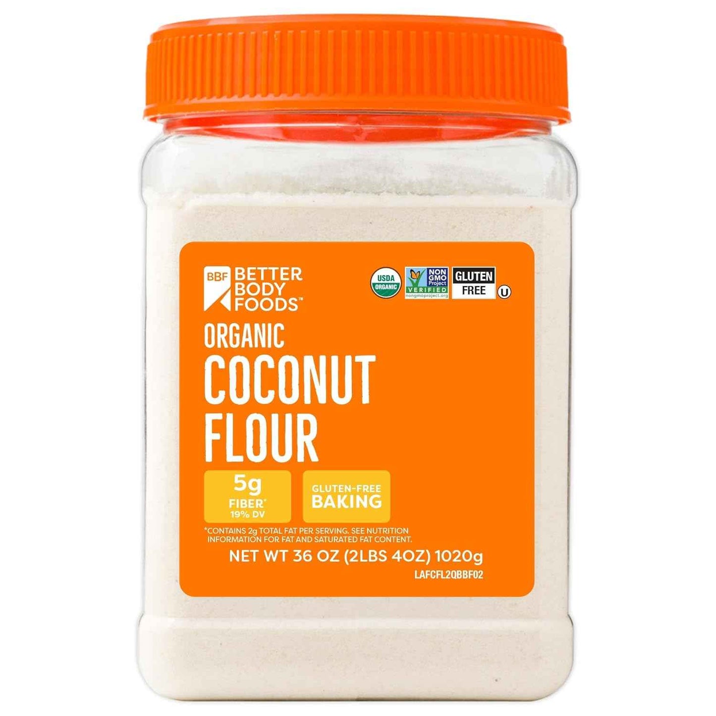 BetterBody Foods Organic Coconut Flour for Clean-Label Pantries and Simple Ingredient Baking