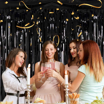 [Brand Name] Foil Fringe Curtain – Family-Friendly Kids Birthday Party Backdrop, Safe & Lightweight Decor Set