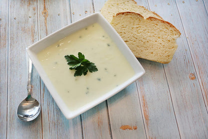 2.4 oz pouch yields the equivalent of 2 cans of condensed soup (8 servings)