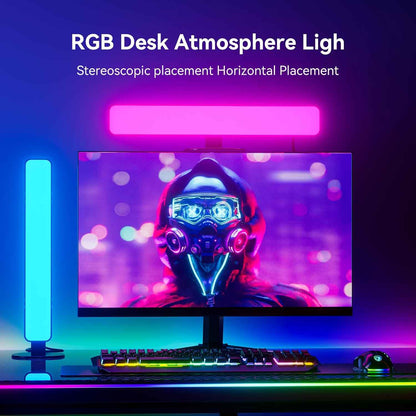 LED Light Bar for Living Room Aesthetic – USB RGB Backlight with 15 Modes and Music Sync for Cozy Evenings
