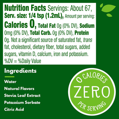 2.7 fl oz bottle delivering 67 servings per container
