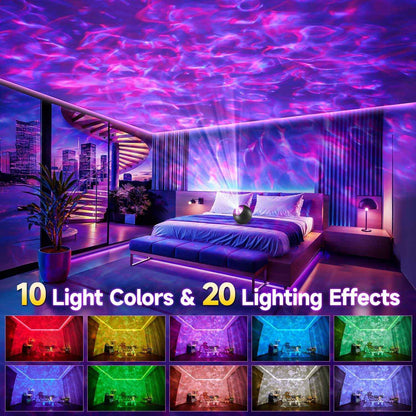 Galaxy Light Projector – Thoughtful Valentine's Day Gift for Couples, 20 Color Nebula Lights with White Noise and Timer