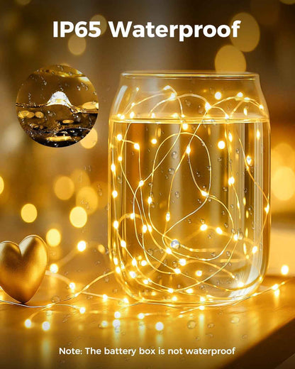 btfarm Fairy Lights 12 Pack – Thoughtful Birthday Gift for Her, Battery Operated Mason Jar Lights for Bedroom and Cozy Home Moments