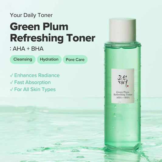 Beauty of Joseon Green Plum AHA BHA Toner – Thoughtful Birthday Gift for Her, Gentle Korean Skincare for Daily Exfoliation