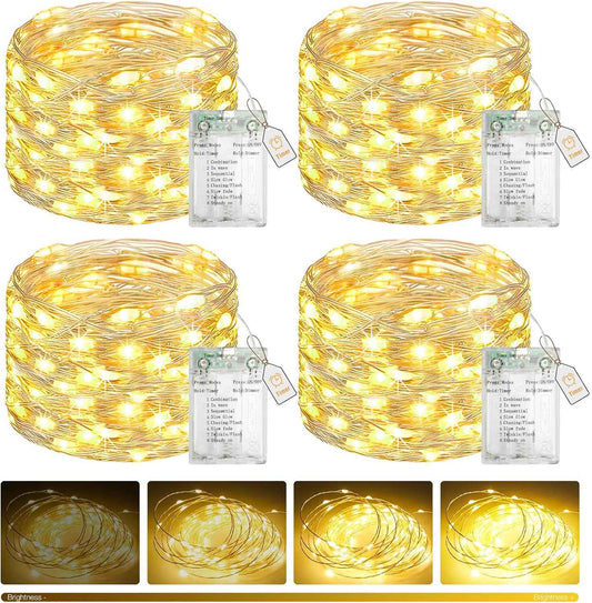 btfarm Fairy Lights – Patio and Balcony Decor with USB or Battery Power, Waterproof Wire