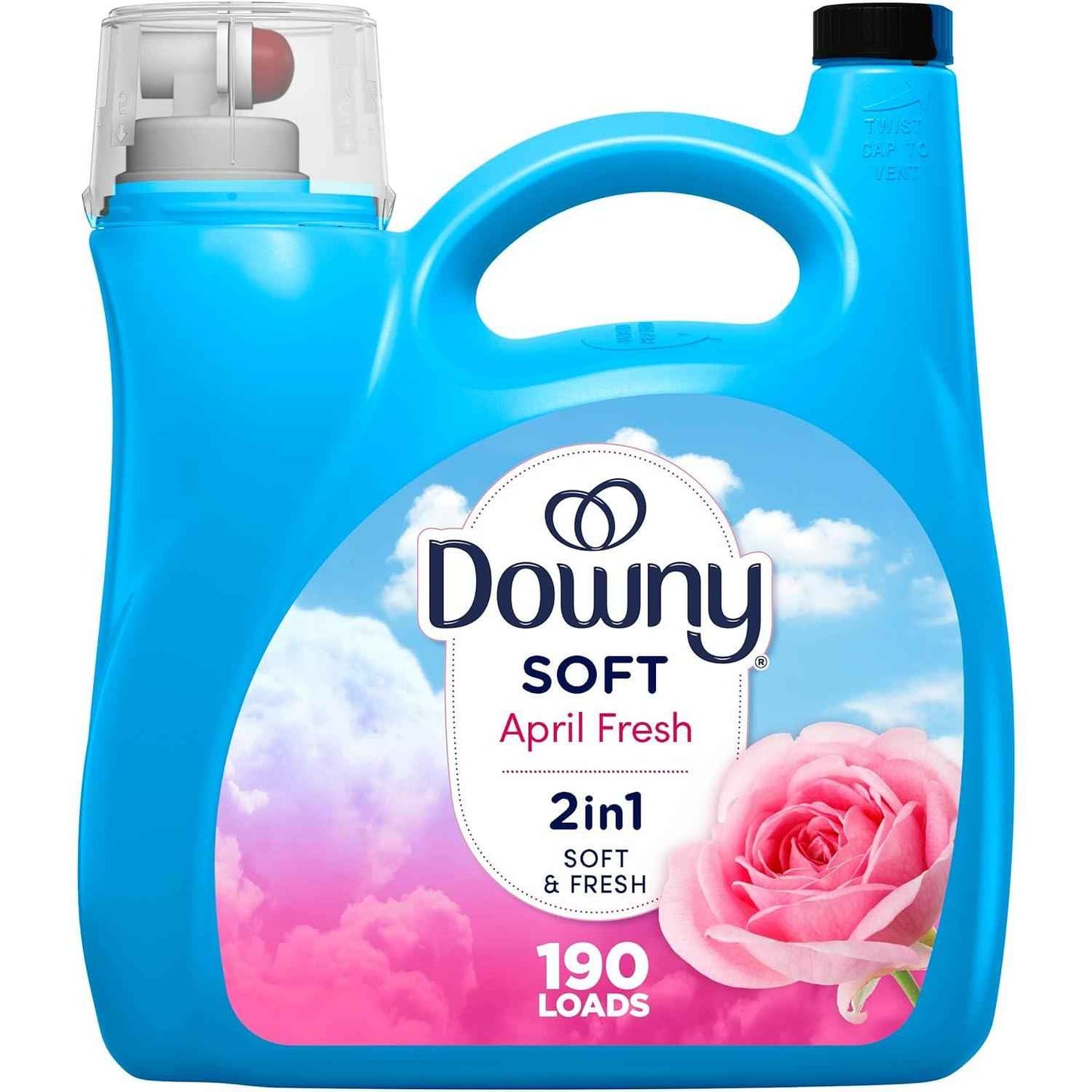 Downy Soft Fabric Conditioner April Fresh, 111 fl oz, Designer Bedroom Decor Upgrade for Sheets Towels and Decorative Pillows