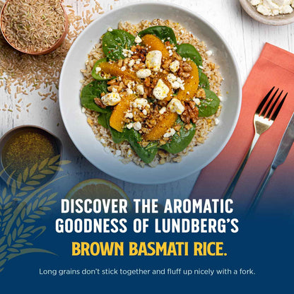 Lundberg Organic Brown Basmati Rice – Whole Grain Staple for Health-Conscious Home Cooks