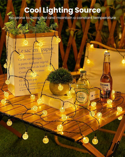 Brightown Solar String Lights – Thoughtful Birthday Gift for Mom and Her Backyard Garden Setup