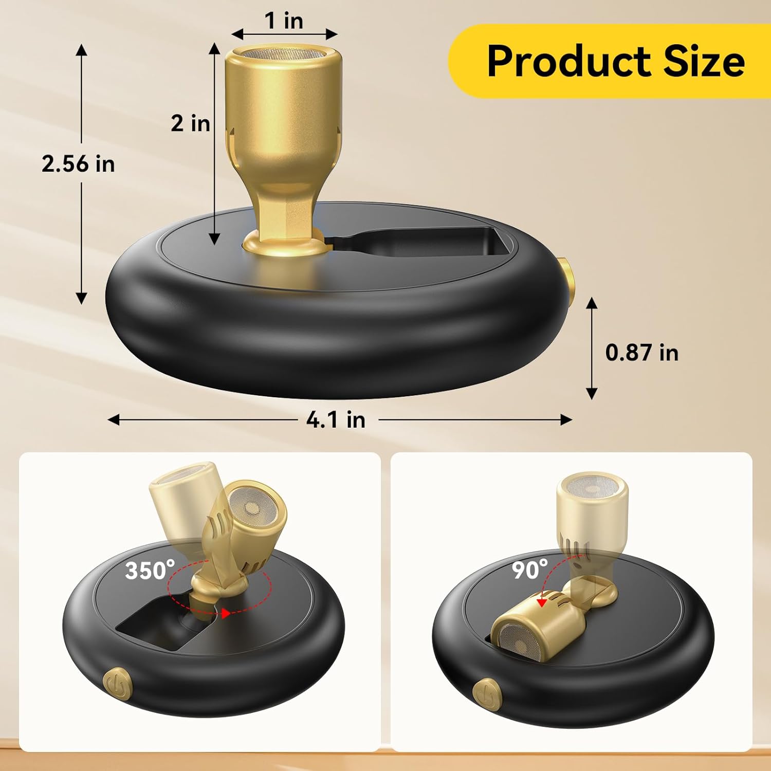 2-pack bundle with three color variants (black, gold, white) and a 1-pack option