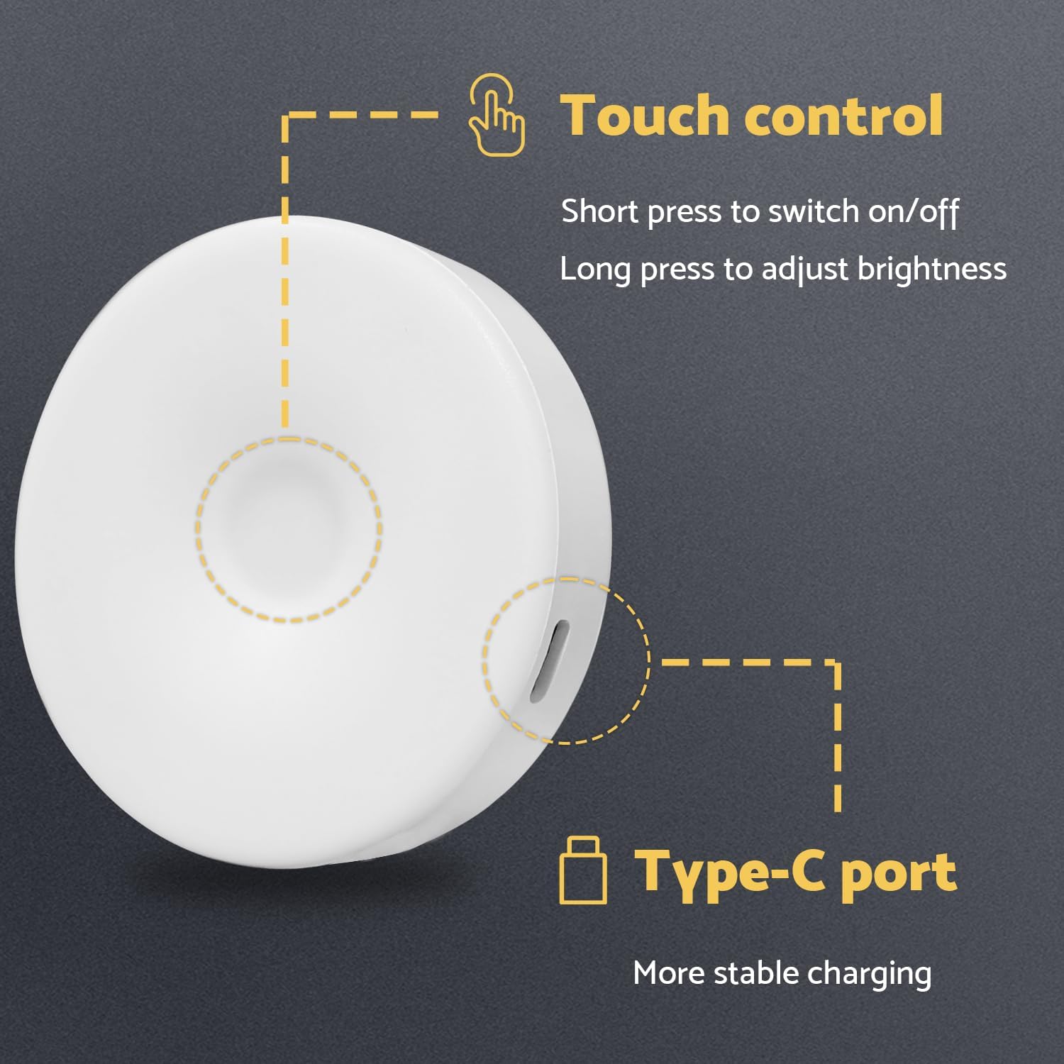 2-pack configuration with 2.8-inch puck form factor weighing only 0.12 lbs each