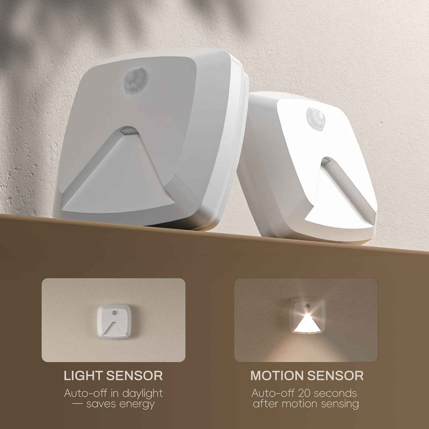 Aurora Glow Motion Sensor Light Set – Thoughtful Housewarming Gift for New Homeowners
