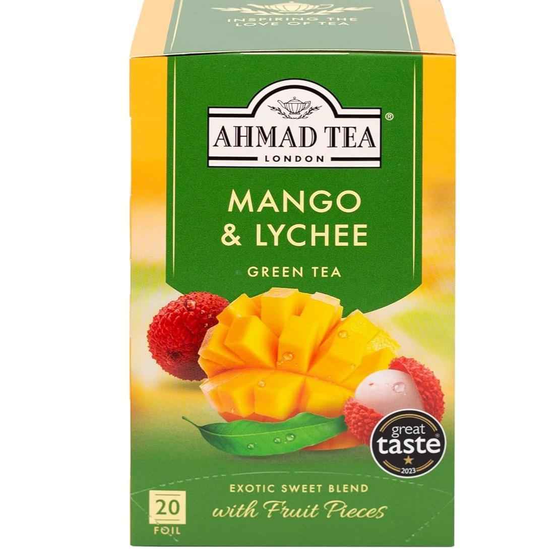 Ahmad Tea Mango & Lychee Green Tea – Clean Pantry Staple, Sugar-Free Everyday Brew