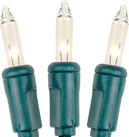 20-light mini string with green wire