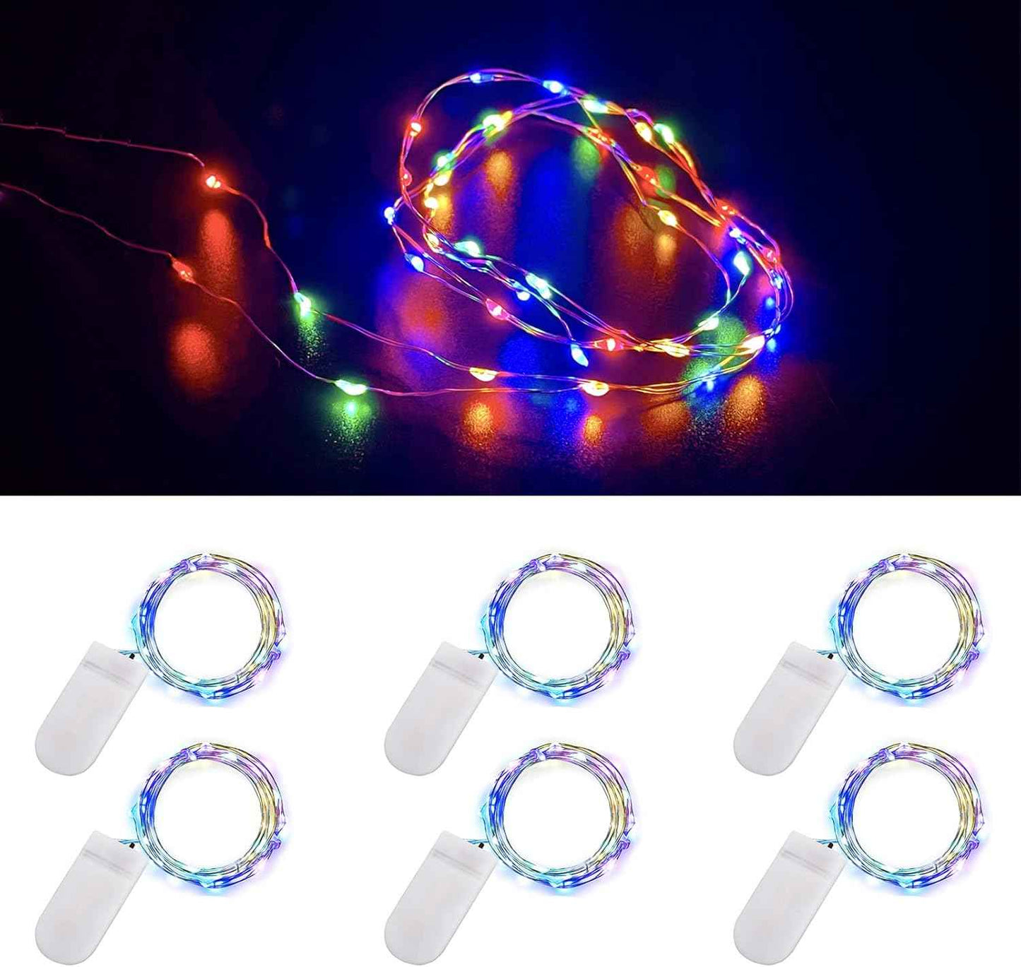 Luminara Mini LED Lights – Housewarming Gift Idea, 6-Pack Twinkle Lights for New Home and Apartment Setup