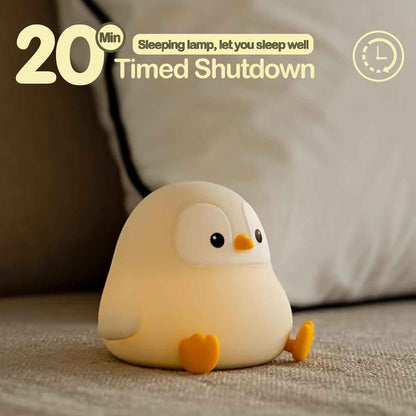 ATSUI Penguin Night Light – Calming Silicone Lamp for Bedtime Ritual, Warm Dim Light for Relaxation and Mindfulness