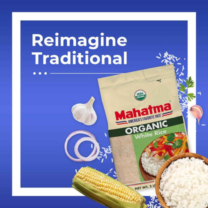 Mahatma Organic White Rice, 2lb – Mindful Meal Prep Staple for Clean Eating