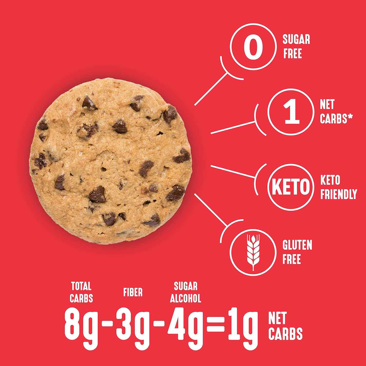 Lakanto Sugar Free Chocolate Chip Cookie Mix – Keto Wellness Treat for Mindful Snacking, Monk Fruit Sweetened
