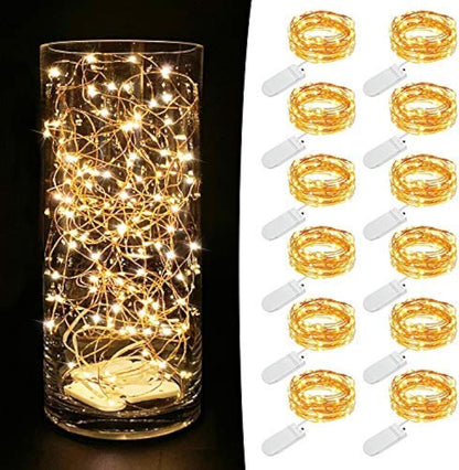 20 (or 30) mini leds on 7.2ft or 10ft bendable copper wire string per set