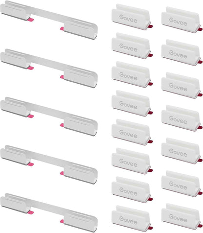 Govee Neon Rope Light Brackets – Home Office Wall Mounts for Focus Lighting, 20pcs Clips for H61D3 H61D5 H61D6 Setup