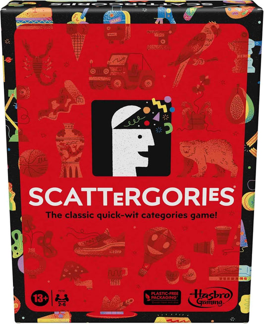 Hasbro Gaming Scattergories Classic Game – Birthday Gift for Teens and Adults, Family Game Night Box for 2 to 6 Players