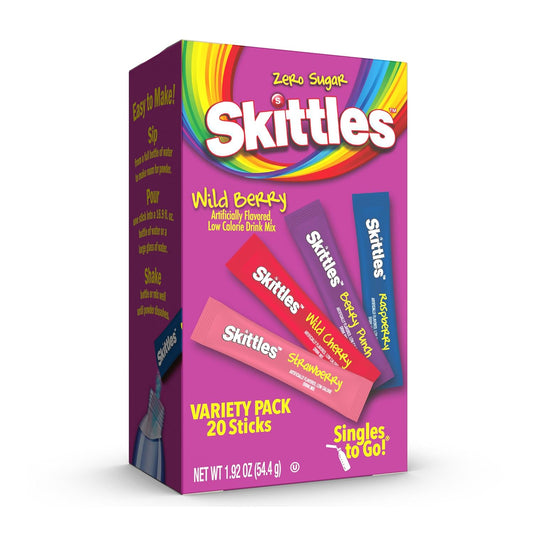 20 single-serve powdered drink mix sticks per box
