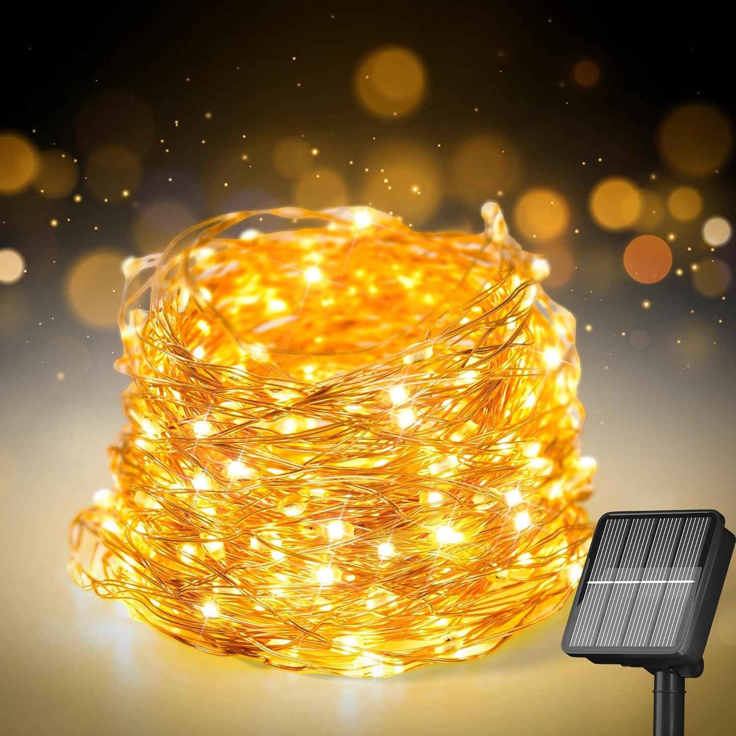 LUMENAIR Solar Fairy Lights – 200 LED 72Ft String Lights Birthday Gift for Women Mom and Best Friend