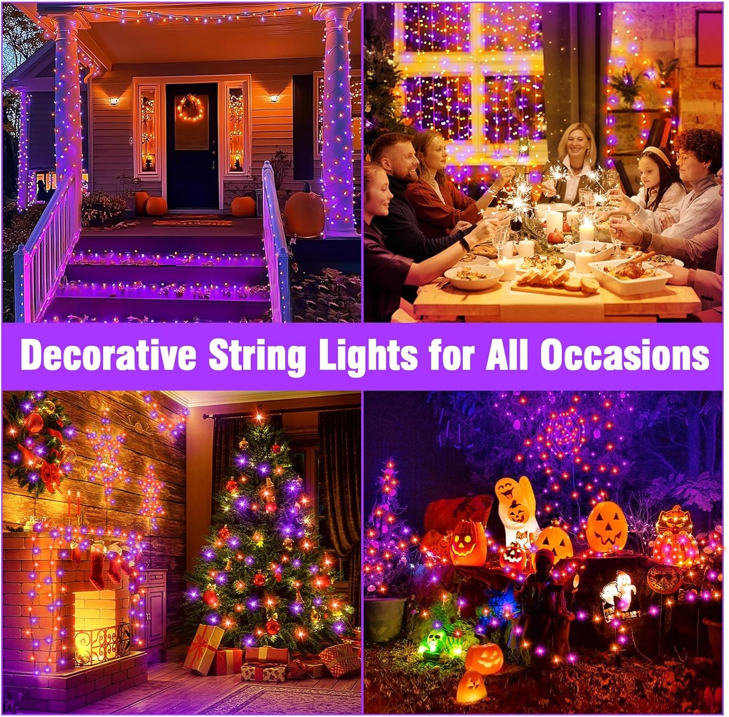200 led count (66ft variants) with cool-to-touch, low-heat operation