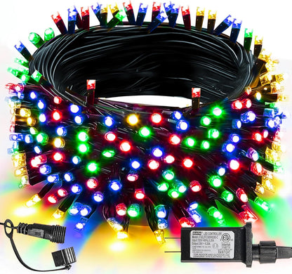 200 led count per strand (with 400 led variant available) over 66 ft of lighting length plus 10 ft lead wire