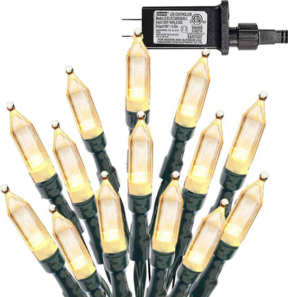 Dazzle Bright 200 LED Connectable Outdoor Lights 1000 LED Max – Backyard, Gazebo & Garden Party Ambiance