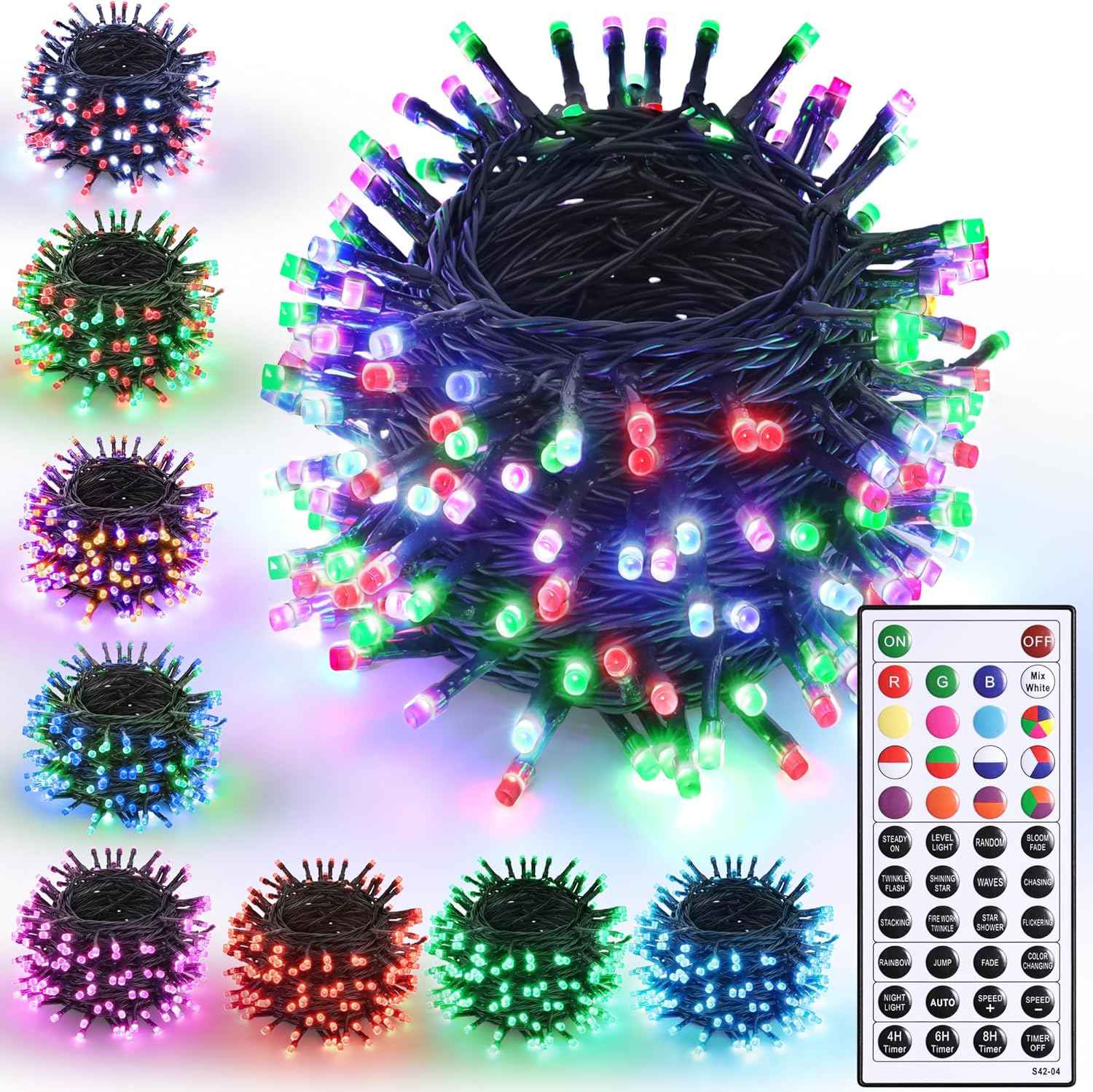 Joomer 66FT 200 LED Flameless String Lights 29V Low Voltage IP44 Waterproof Safe for Kids Pets Sleep Bedroom Night Light