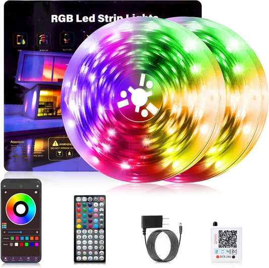 Lumiflux Aurora LED Strip Lights – 200ft Bedroom Decor with Music-Sync Ambient Glow