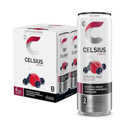 CELSIUS Assorted Flavors Functional Energy Drink Variety Pack – Clean Morning Ritual Boost for Wellness Routines