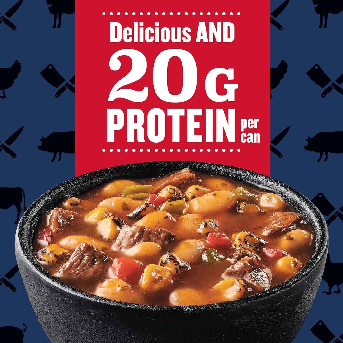 Progresso Pitmaster Steakhouse Style Steak and Bean Soup – Shelf-Stable Camping and Cabin Meal, No Refrigeration Needed