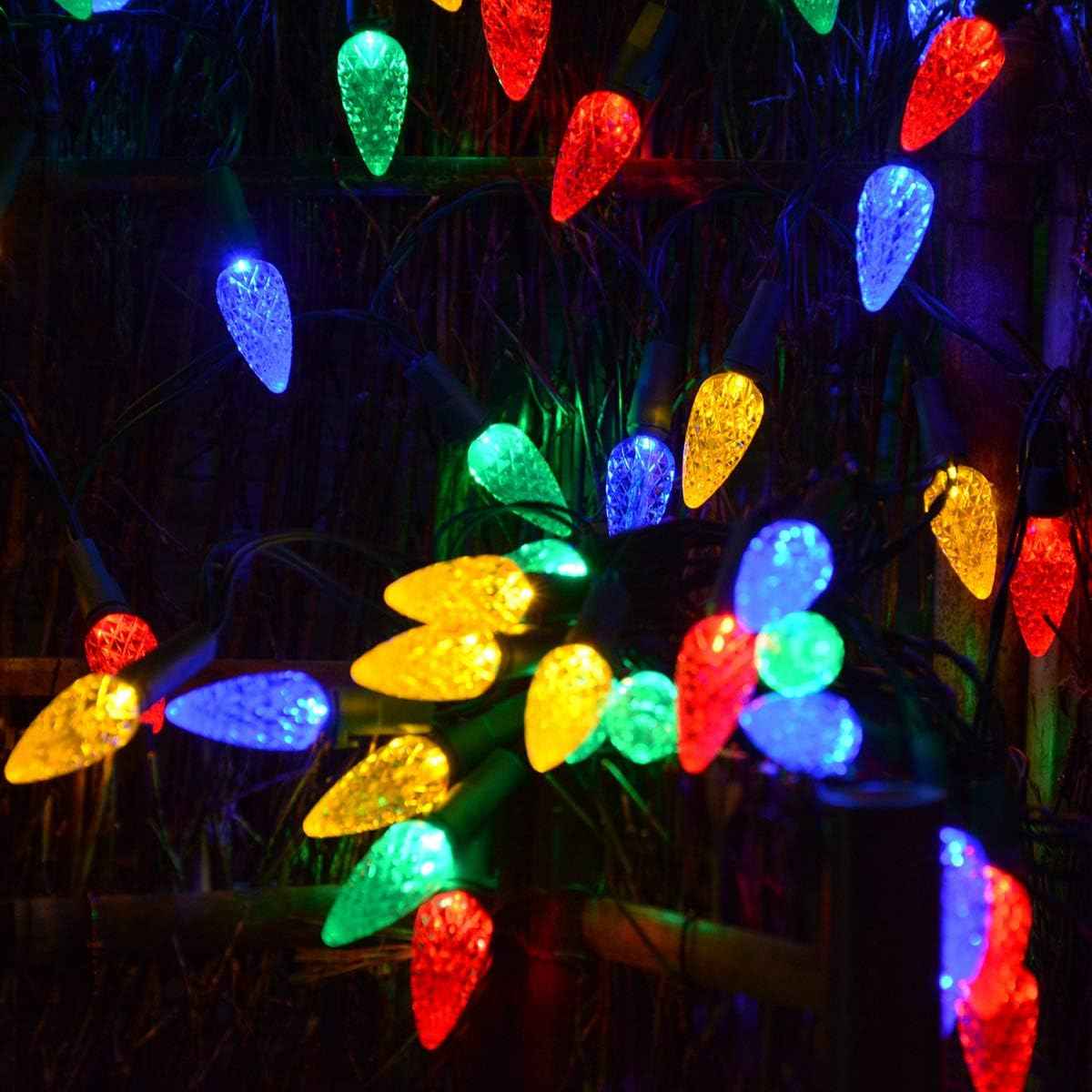Solar Charm C6 Strawberry Lights – Thoughtful Birthday Gift for Mom, 2-Pack Solar String Lights for Her Garden or Patio
