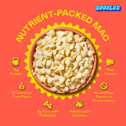 Goodles Shella Good Aged White Cheddar Shells – Simple Clean Label Mac and Cheese for Intentional Kitchens