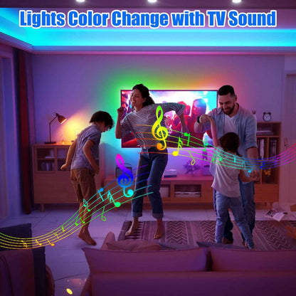 maylit ICRGB TV LED Backlight Kit – Living Room Accent Lighting with App & Remote for Stylish Home Decor