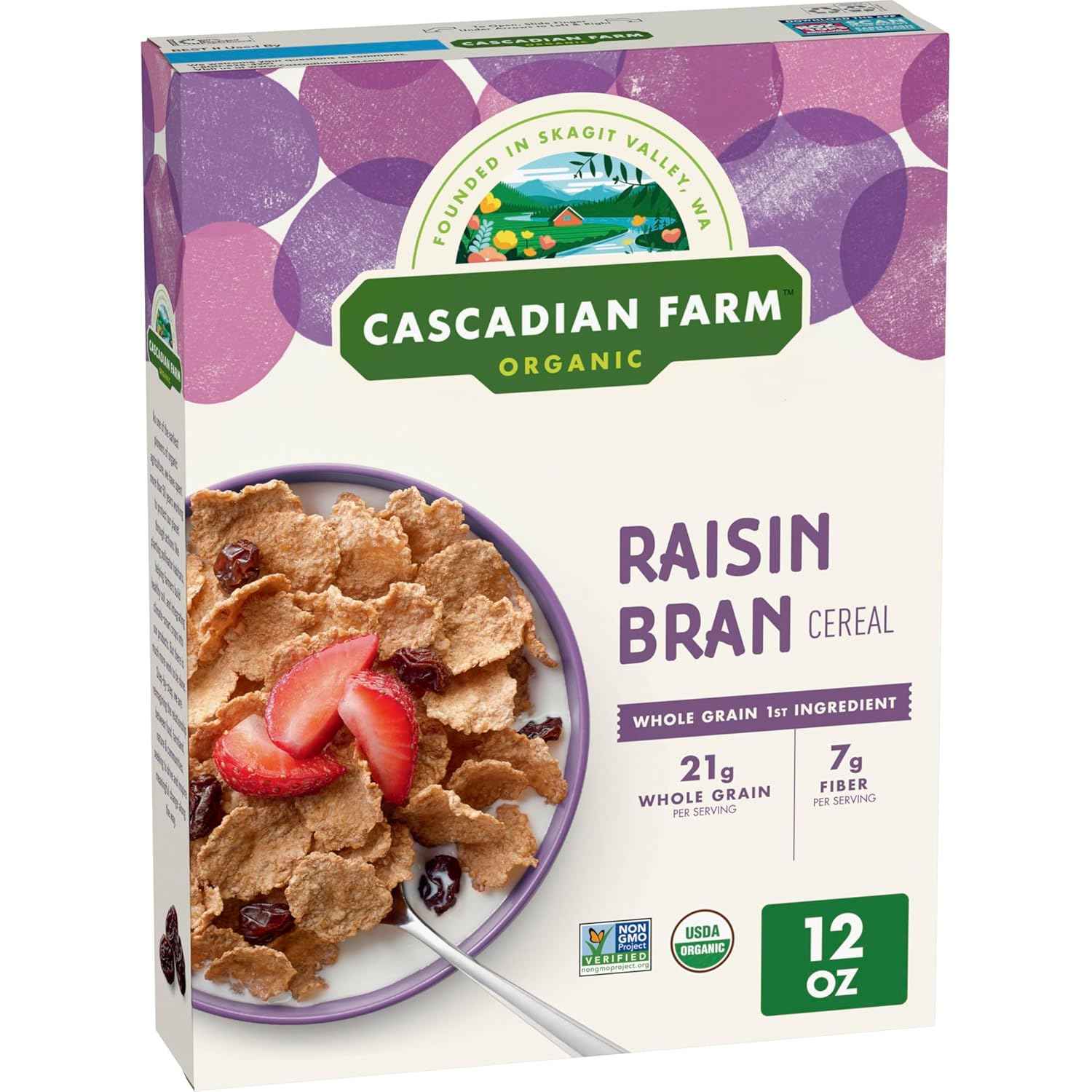 Cascadian Farm Raisin Bran Cereal – USDA Organic Whole Grain for a Heart-Healthy Daily Ritual