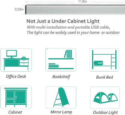 ASOKO Under Cabinet LED Light Bar – Daylight Task Lighting for Focused Home Office Work