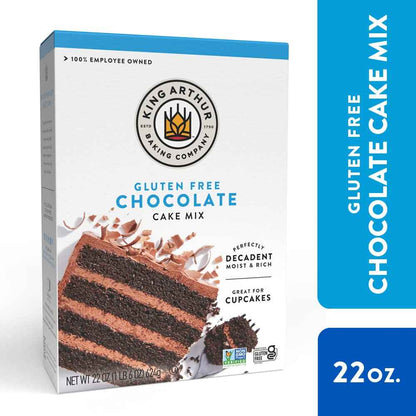 King Arthur Gluten Free Chocolate Cake Mix - Thoughtful Birthday Gift for Her, Indulgent Celiac-Friendly Baking for Special Celebrations