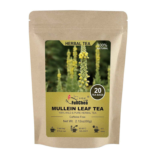 FullChea Mullein Leaf Tea Bags – Glue-Free Ultrasonic-Bonded Teabags for Pure Uncontaminated Brewing