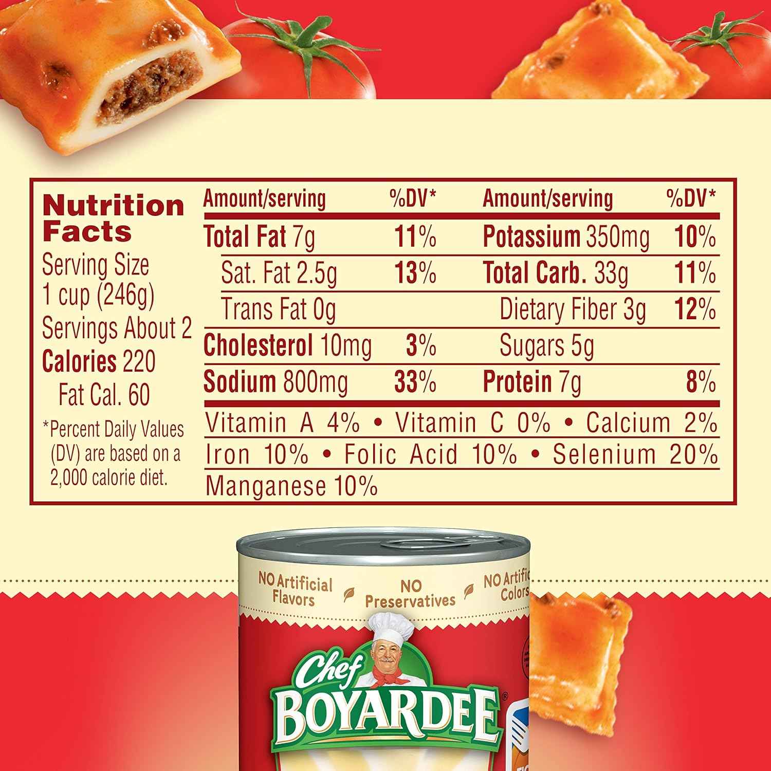 Chef Boyardee Beef Ravioli 15 oz Cans – Office Break Room Microwave Meal for Back-to-Back Workdays