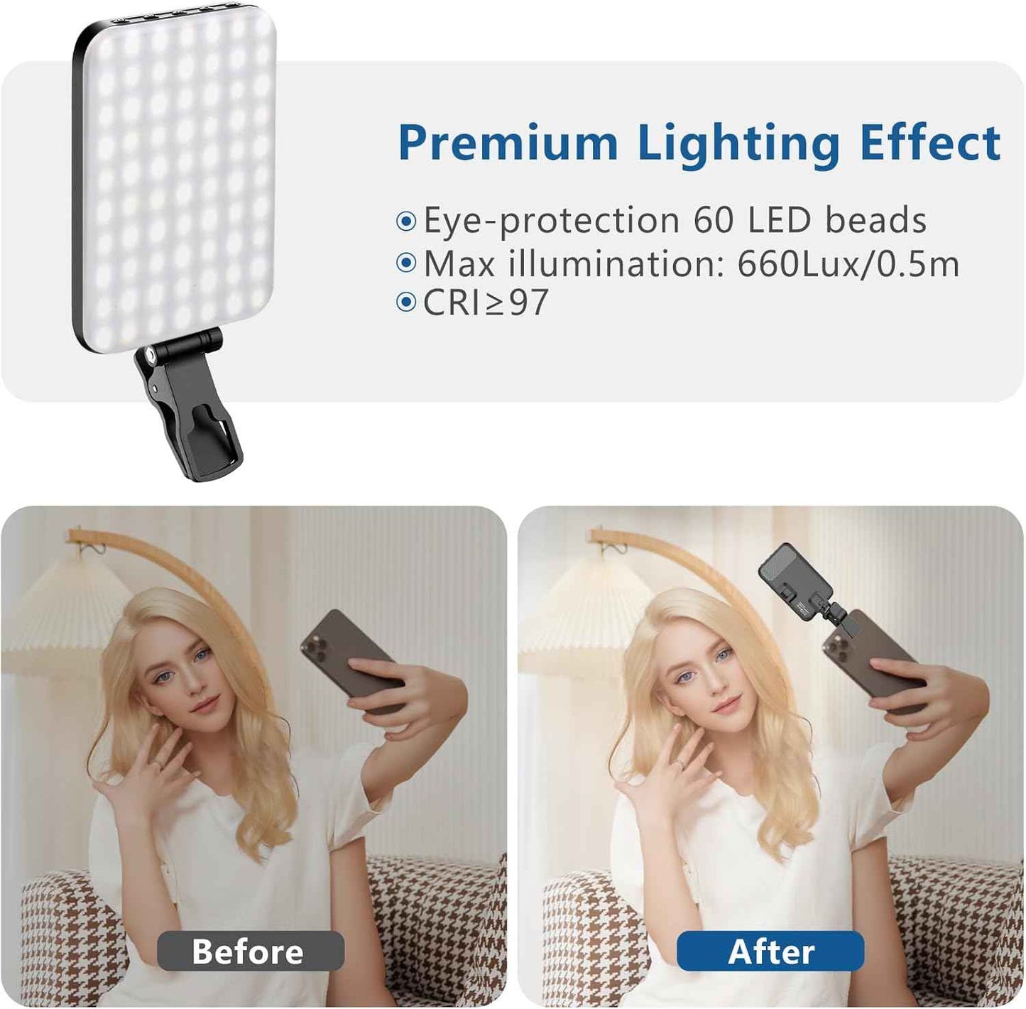 ALTSON Selfie Light – Vanity Mirror Companion for Evening Skincare Routines and Beauty Rituals