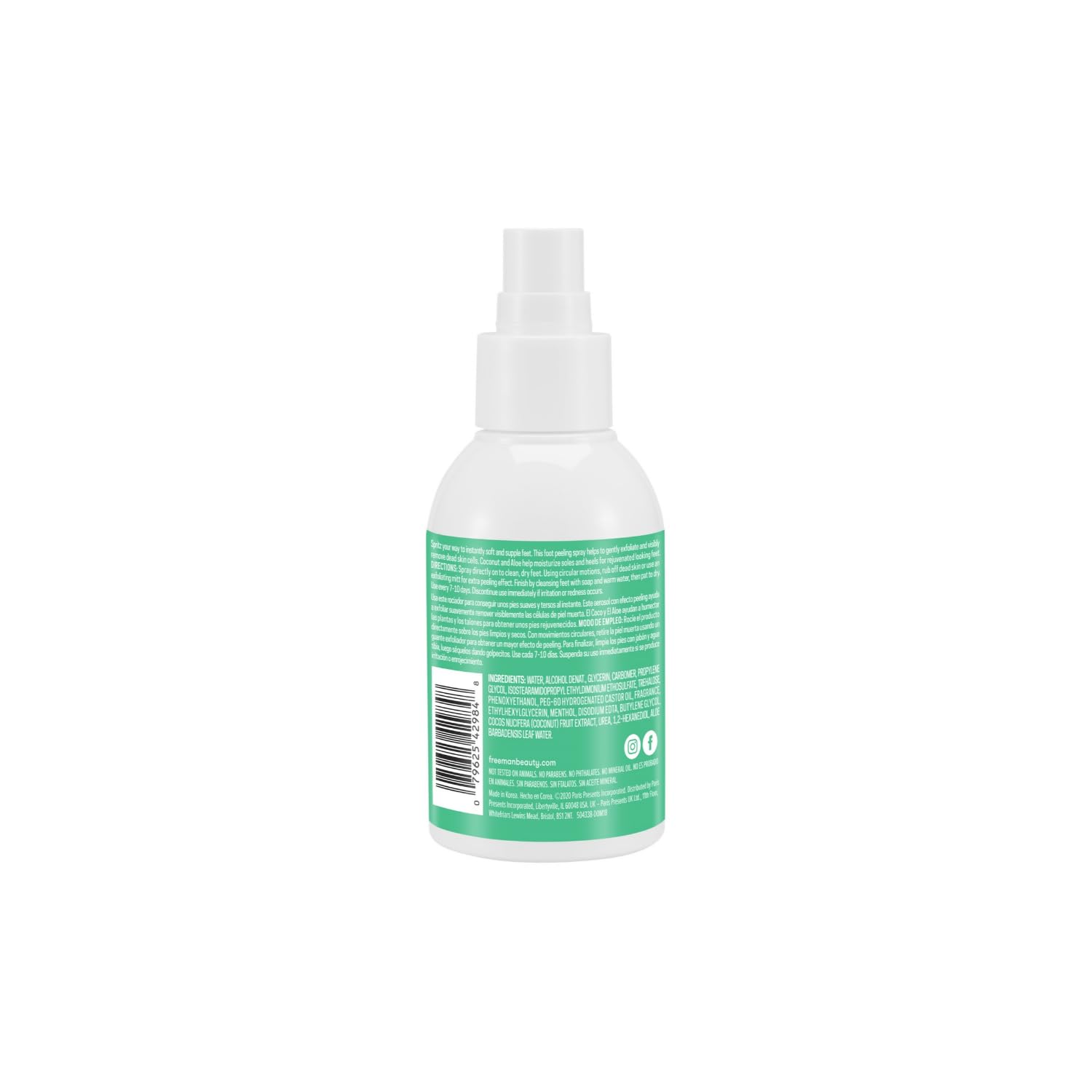 Freeman_Flirty_Feet_Instant_Foot_Peeling_Spray,_Exfoliating_Foot_Mask_For_Summer,_Moisturizing_&_Smooth_Dry,_Cracked_Heels,_Remove_Dead_Skin_Quickly,_Cruelty-Free_&_Vegan,_4_fl.oz./_118_ml_Bottle