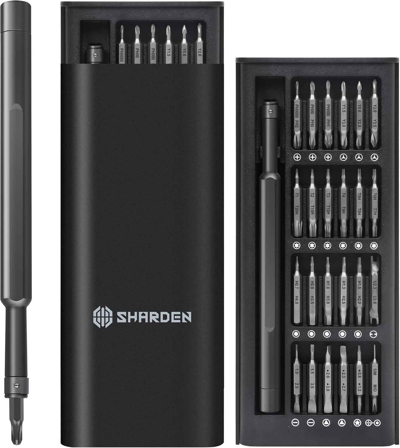 SHARDEN 49-in-1 Screwdriver Set – IT Technician Repair Tool for Workstation, Magnetic Driver Kit for Faster PC and Laptop Builds